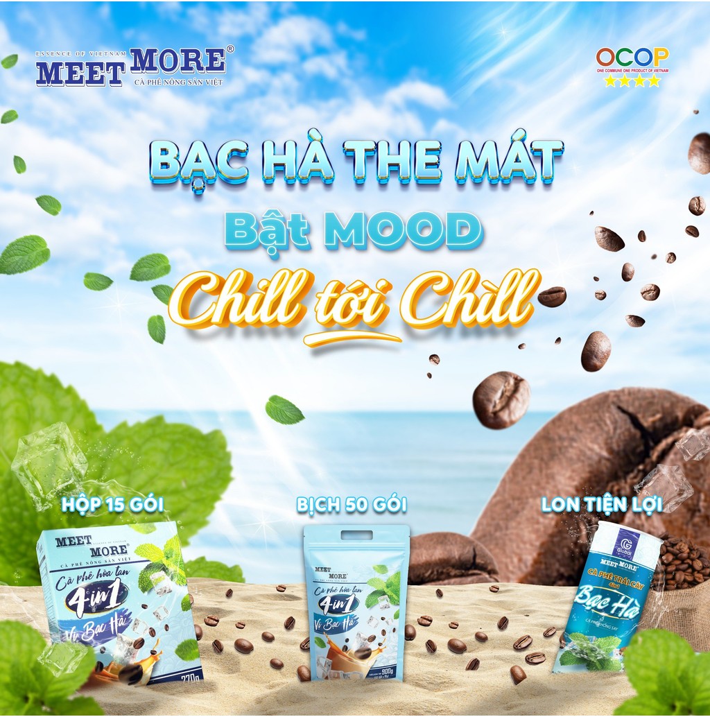 Combo 2 Hộp Cà Phê Hòa Tan Vị Bạc Hà - Meet More Coffee | Shopee Việt Nam