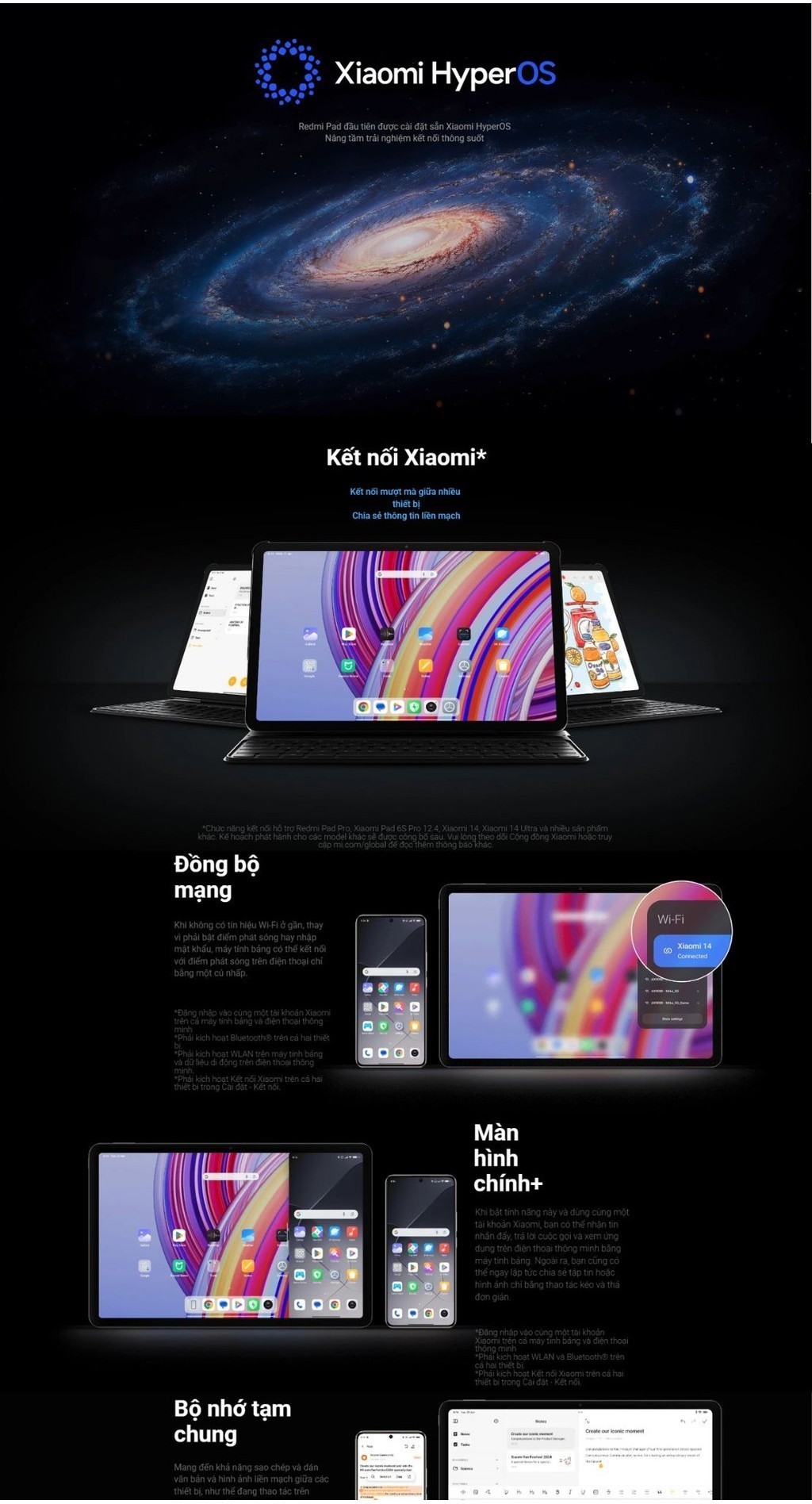 Mô tả Máy tính bảng Redmi Pad Pro (8+128GB) | Màn hình 12,1" 120Hz 2,5K | SD 7sGen2 | Pin 10000mAh - 6