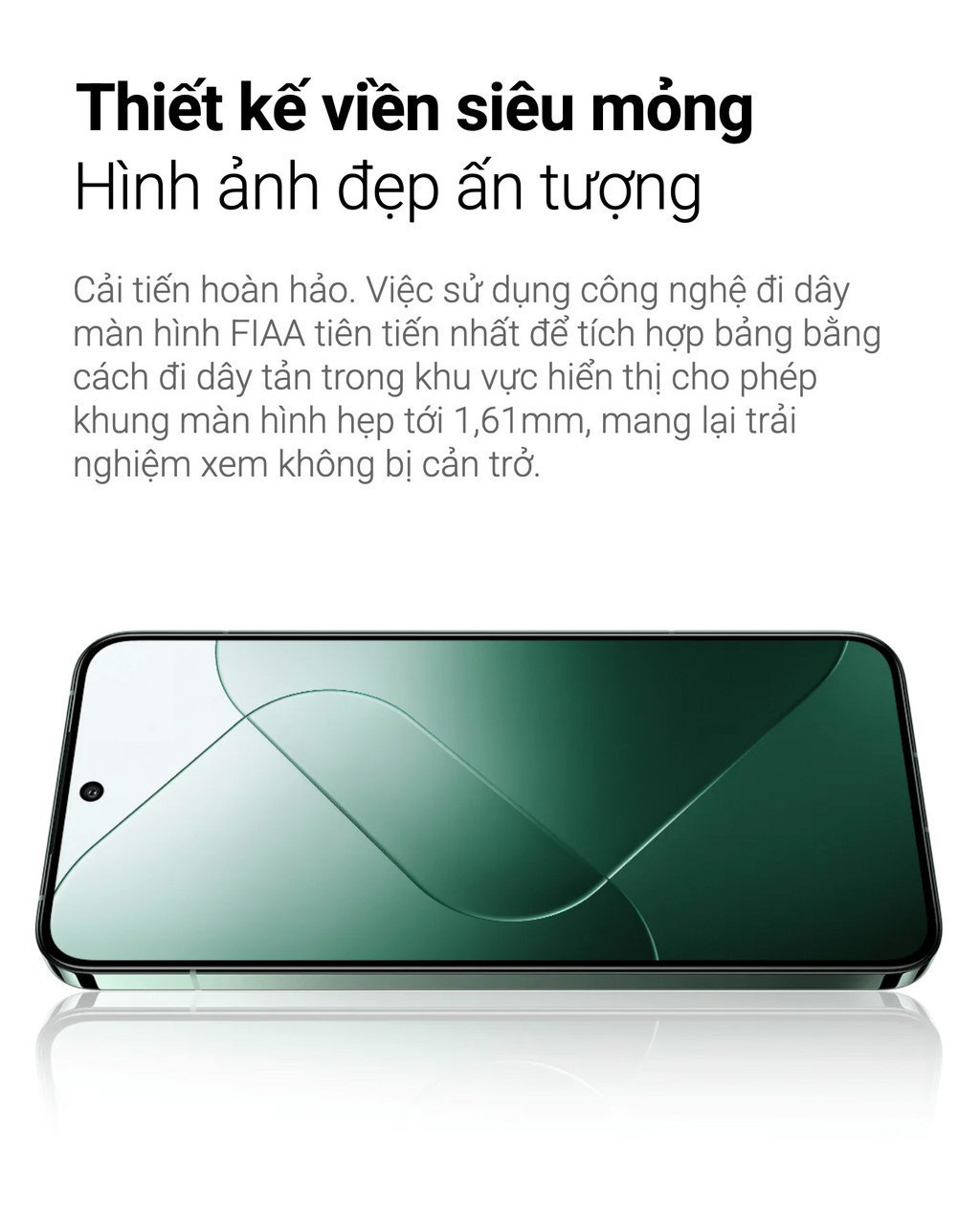 Mô tả Điện thoại thông minh Xiaomi 14 (12+256GB) | Màn hình 6.36" AMOLED 120Hz | Camera Leica | Ligh Fushion 900 | SD® 8Gen3 - 5