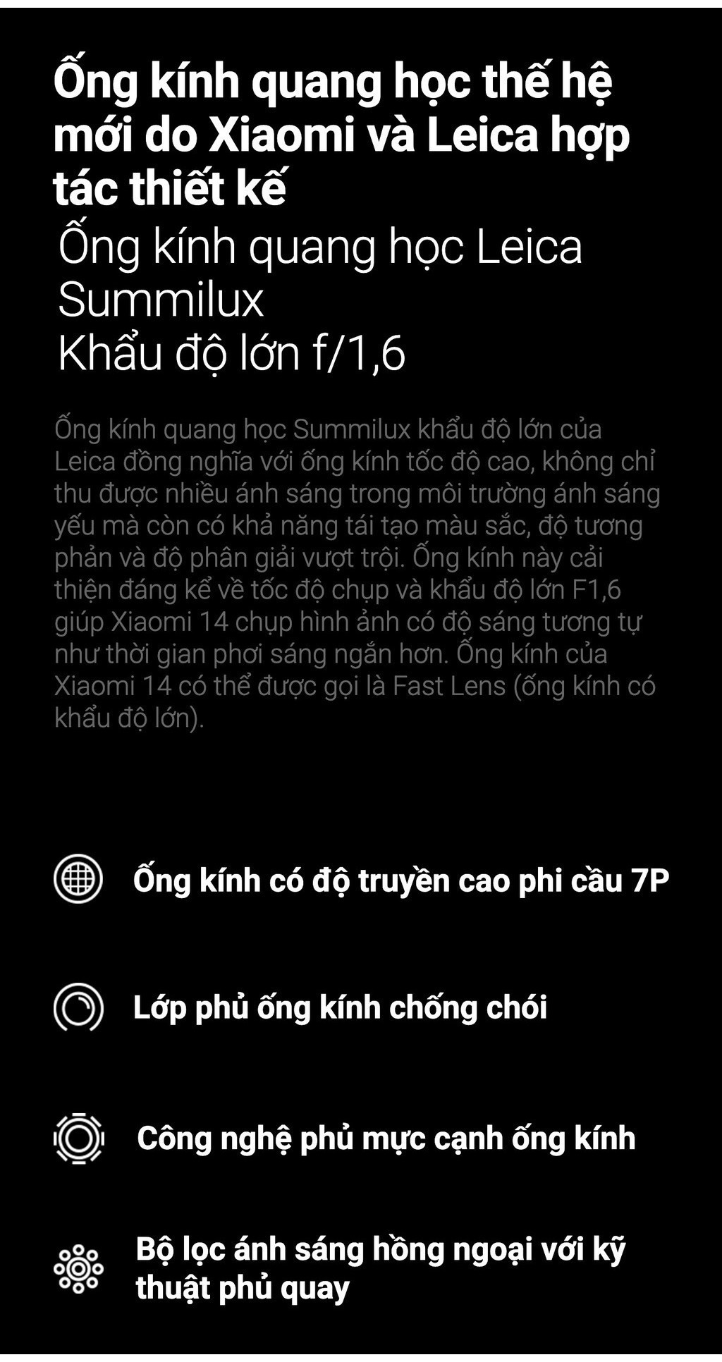 Mô tả Điện thoại thông minh Xiaomi 14 (12+256GB) | Màn hình 6.36" AMOLED 120Hz | Camera Leica | Ligh Fushion 900 | SD® 8Gen3 - 11