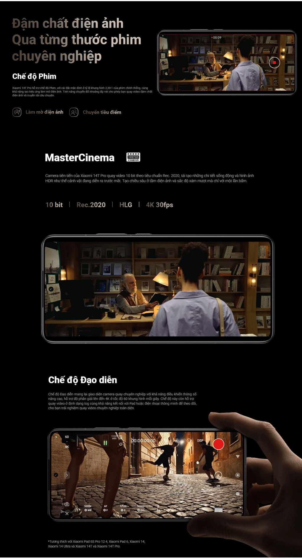Mô tả [NHẬP MÃ XM500 GIẢM 500K] Điện thoại thông minh Xiaomi 14T Pro (12+512GB) | Light Fusion 900 | MD 9300+ | Pin 5000mAh - 8