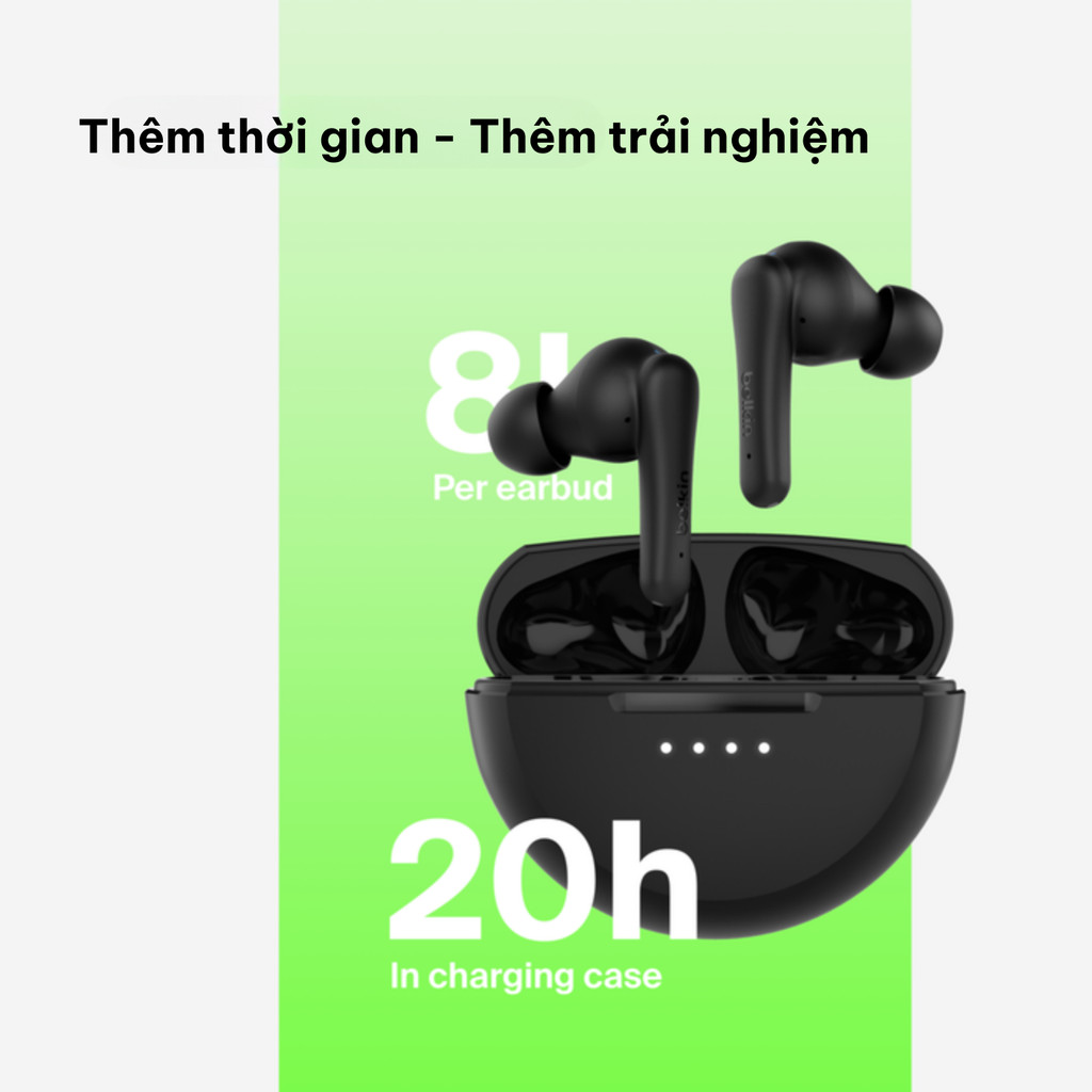Mô tả Tai nghe Bluetooth không dây Belkin SoundForm Rhythm - 1