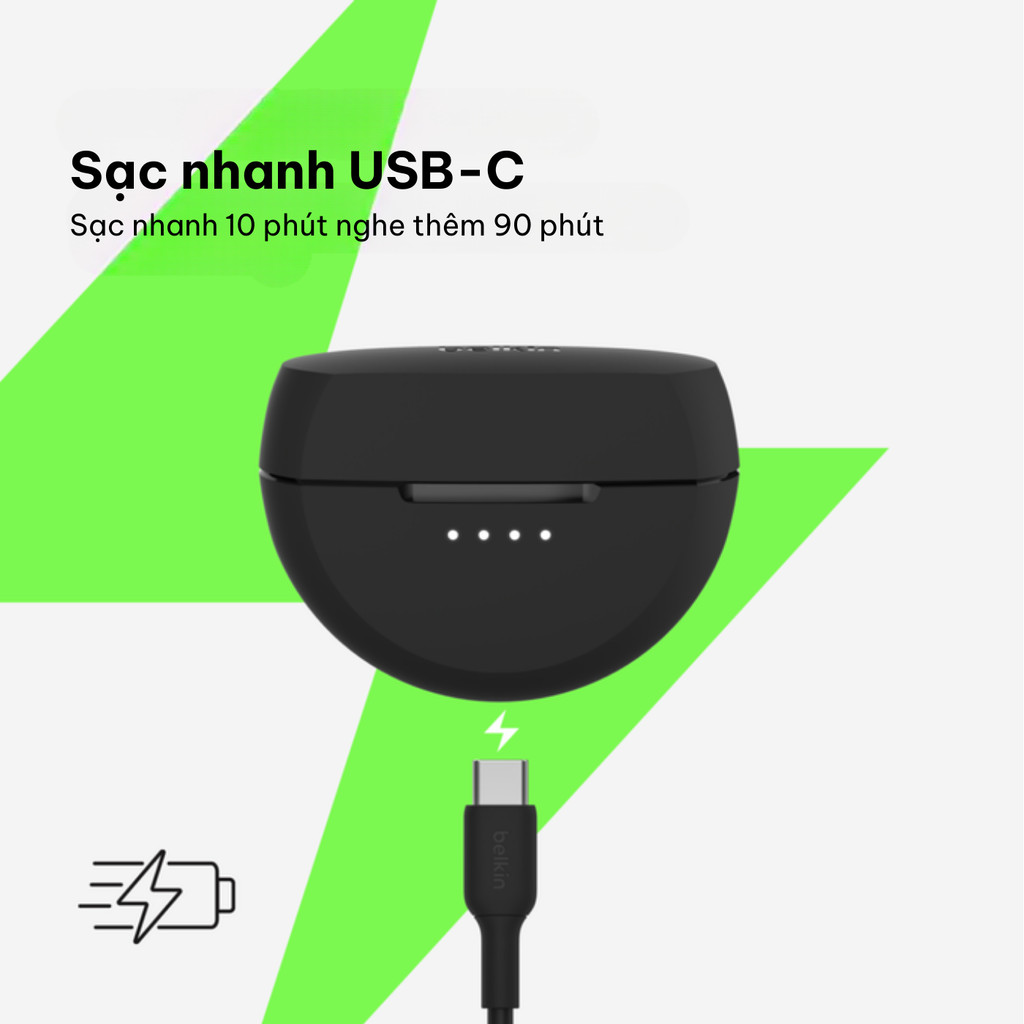 Mô tả Tai nghe Bluetooth không dây Belkin SoundForm Rhythm - 2