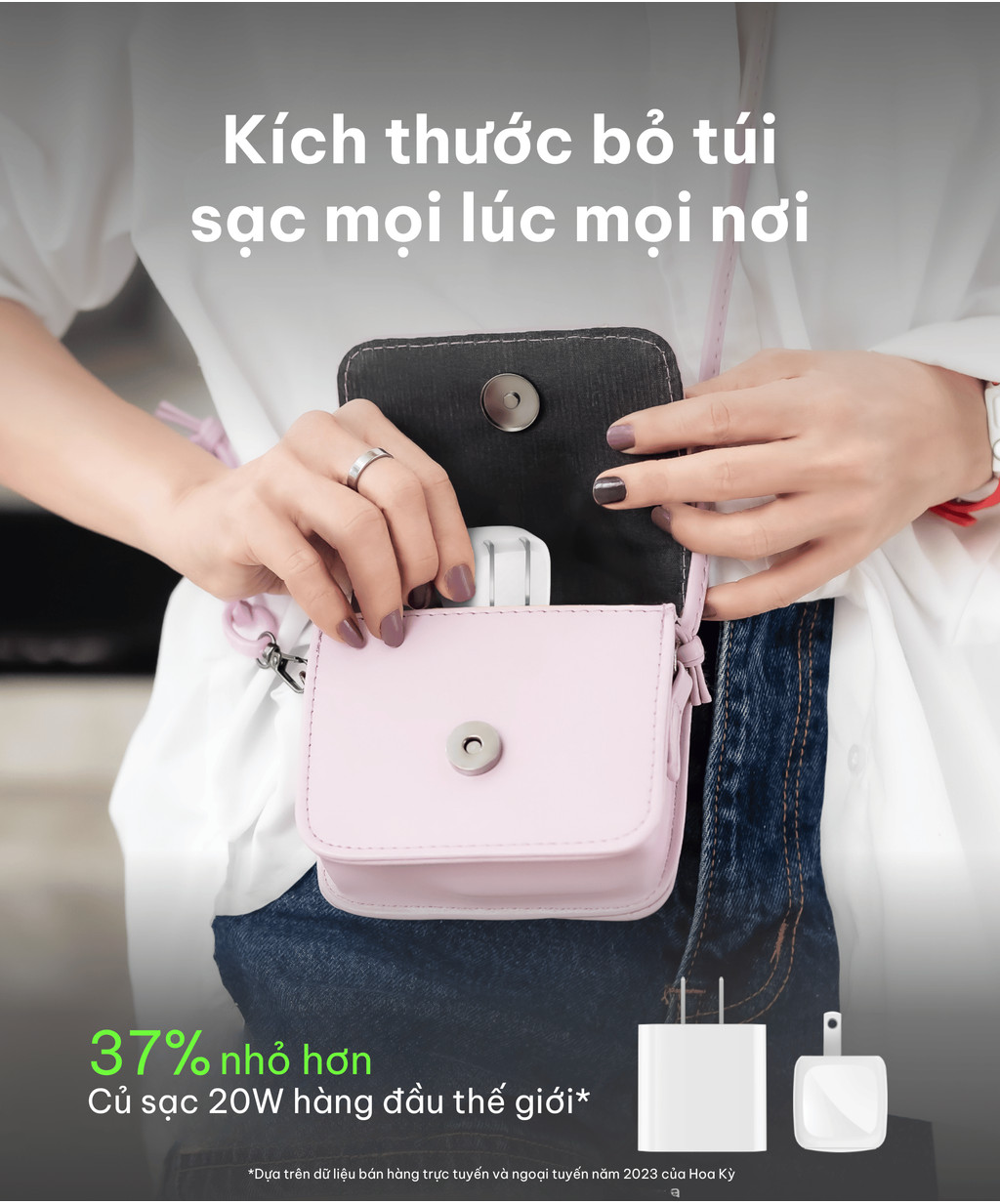 Mô tả Củ sạc nhanh 20W PD Belkin Cube Wall Charger, Thiết kế gọn nhẹ, tương thích với hầu hết thiết bị - 5