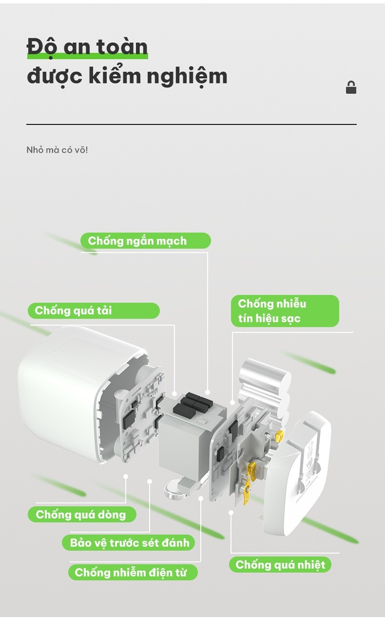 Mô tả Sạc BOOST↑CHARGE PRO GaN Belkin 45W - 2 cổng USB-C PD 3.0 PPS - Hàng chính hãng - WCH011dqWH - 3