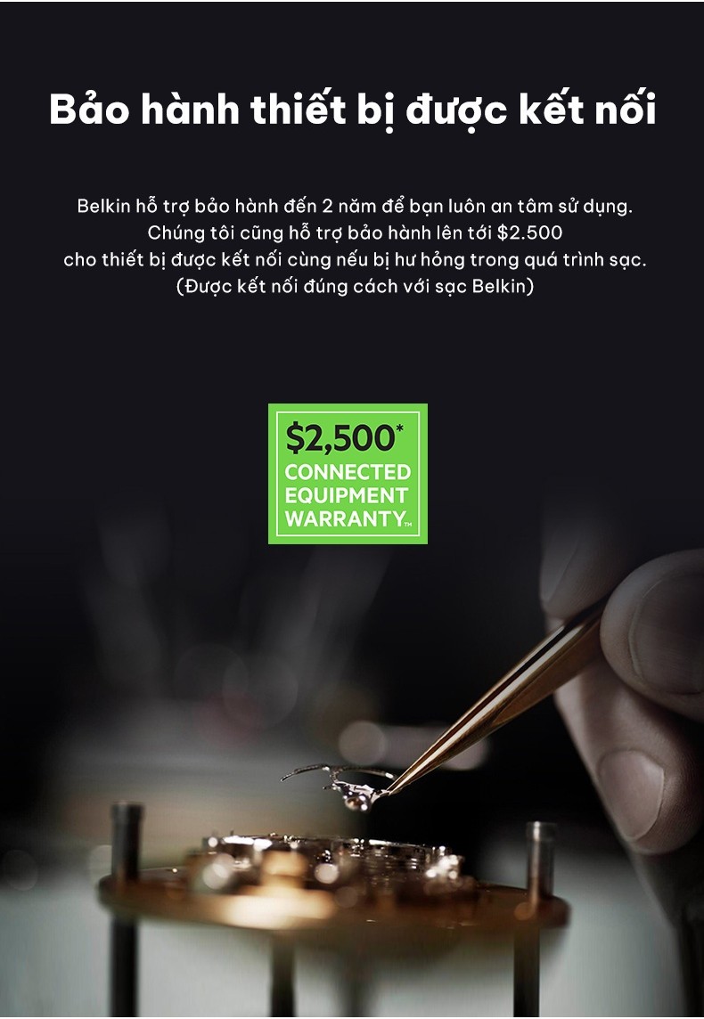 Mô tả Sạc nhanh BOOST↑CHARGE™ PRO Belkin 108W (4 cổng) GaN - 2 USB C và 2 USB A B7 (tương thích iPhone 15) - 11