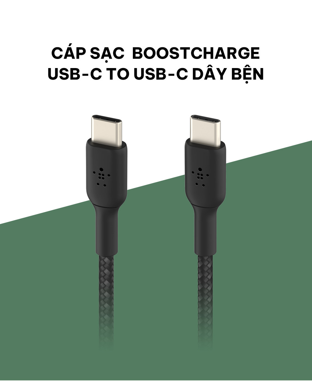 Mô tả Cáp sạc nhanh USB Type C to C BOOST↑CHARGE™ Belkin vỏ dù, 1 mét, 60W (tương thích iPhone 15) - 1
