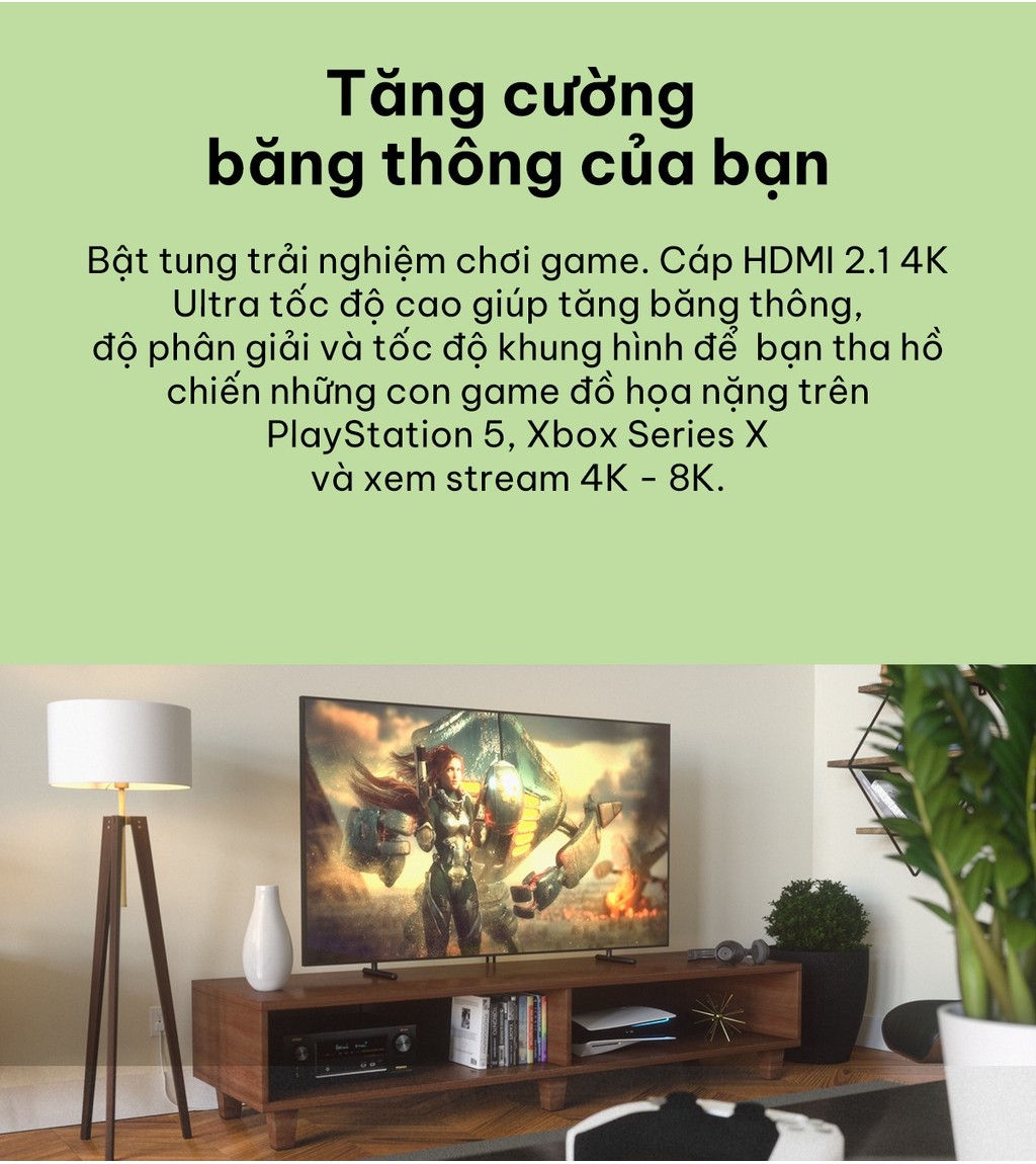 Mô tả Cáp HDMI 2.1 Belkin Ultra HD 8K tương thích với Dolby Vision™  dài 2 mét AV10175 - 5