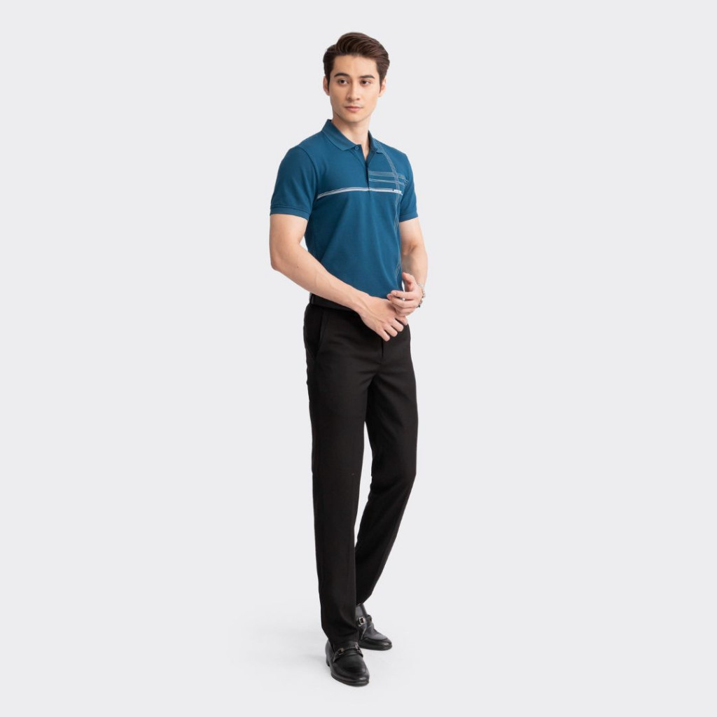 Chi tiết cổ dệt áo polo Aristino