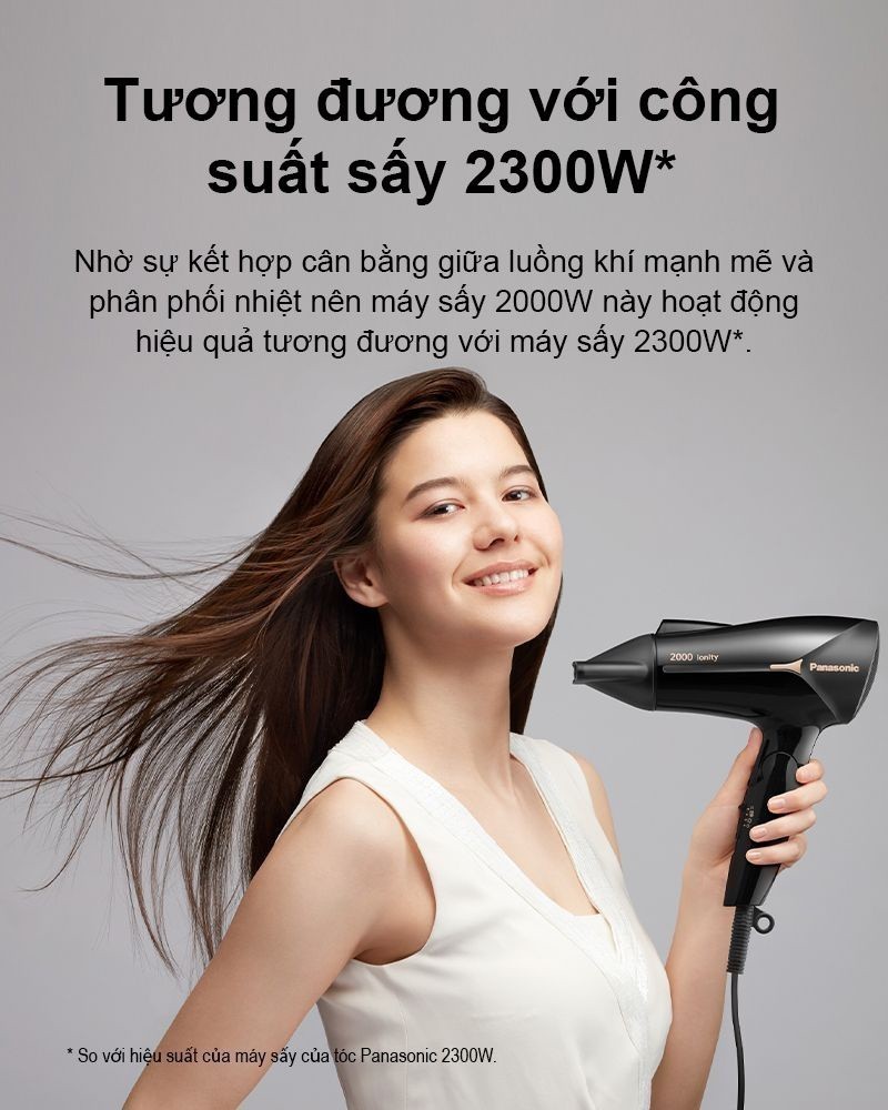 Mô tả Máy Sấy Tóc Ionity Panasonic EH-NE66-K645 - Tay Cầm Gấp Tiện Lợi - BH 12 Tháng - 2