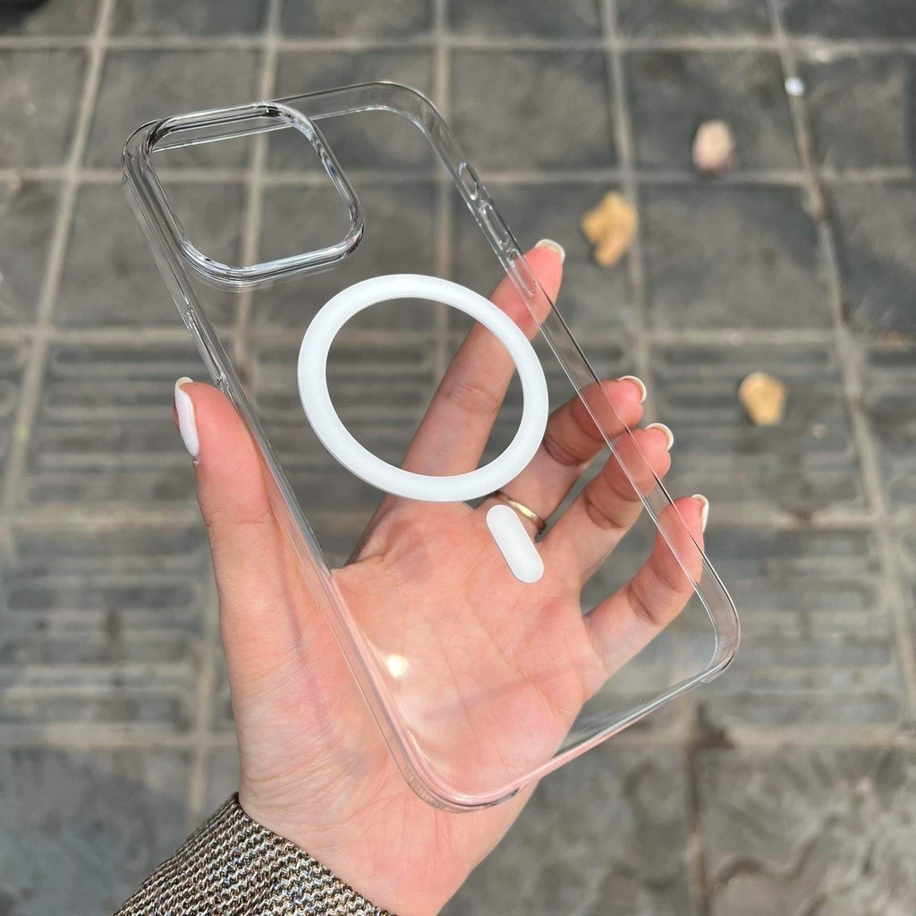 Mô tả Ốp điện thoại trong suốt nhựa cứng P88 KOLEAD sạc từ tính iphone xsmax 11 12 13 14 15 16 pro plus promax - 1