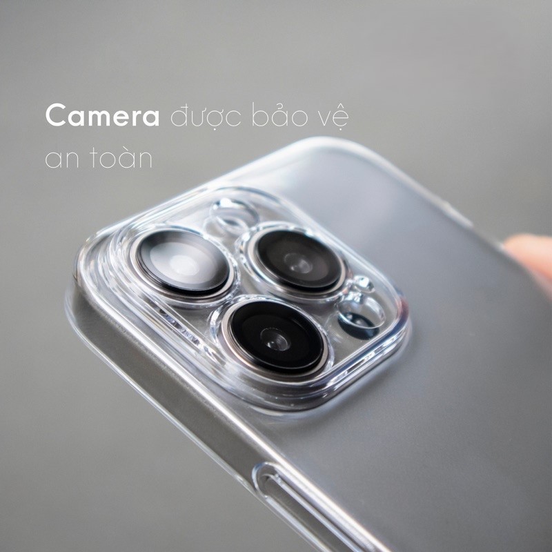 Mô tả Ốp lưng trong suốt Chống ố vàng, chống xước KOLCASE P63, bảo vệ toàn diện iphone xsm 11 12 13 14 15 16 pro plus promax - 3