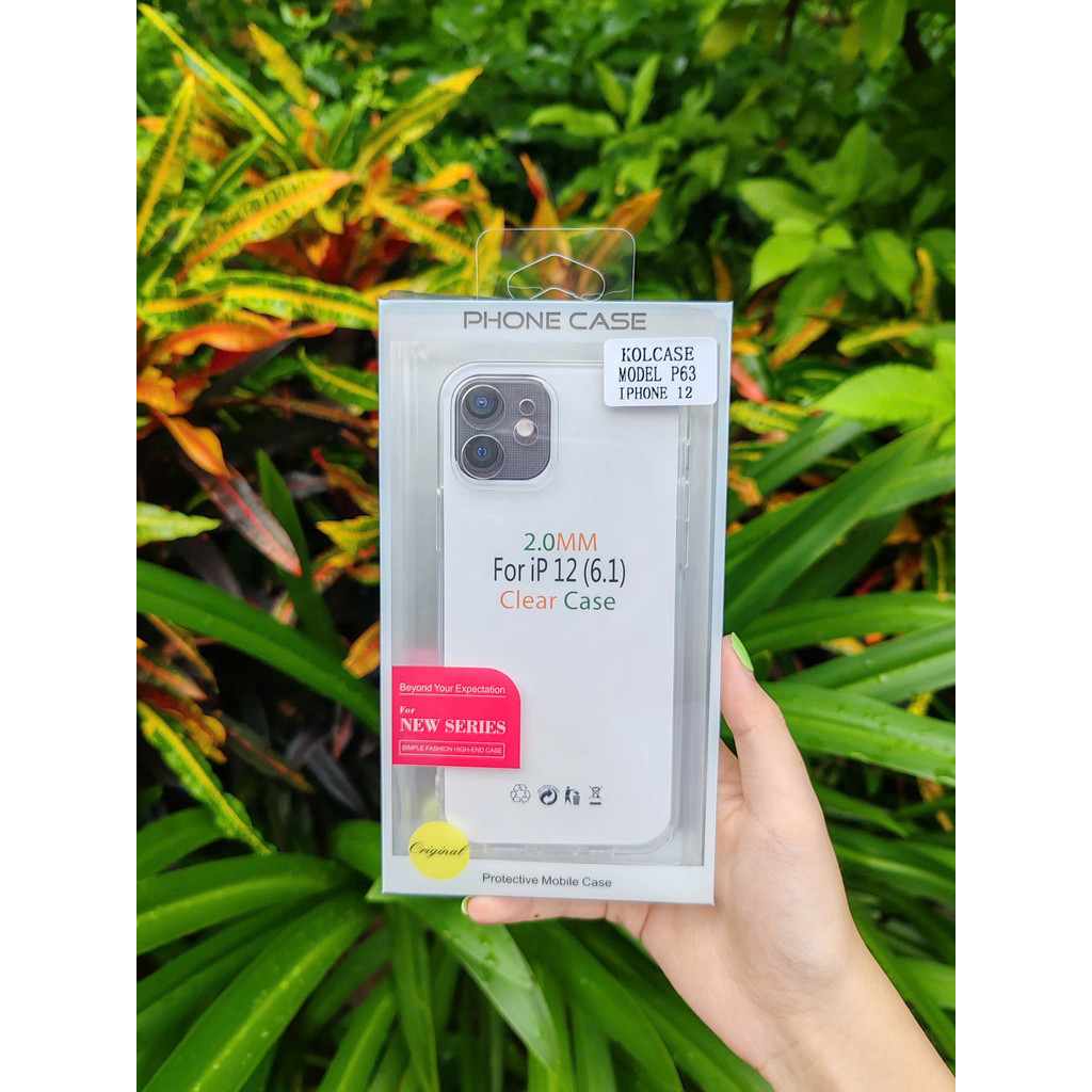 Mô tả Ốp lưng trong suốt Chống ố vàng, chống xước KOLCASE P63, bảo vệ toàn diện iphone xsm 11 12 13 14 15 16 pro plus promax - 4