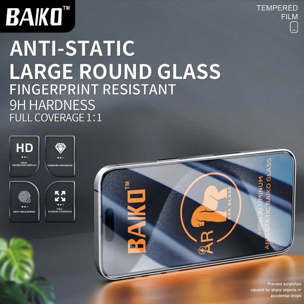 Mô tả Kính cường lực iphone KINGKONG BAIKO chắn bụi loa 9H siêu mượt 16 15 14 13 12 11 Promax 7 8 Plus Xr Xs x - 3
