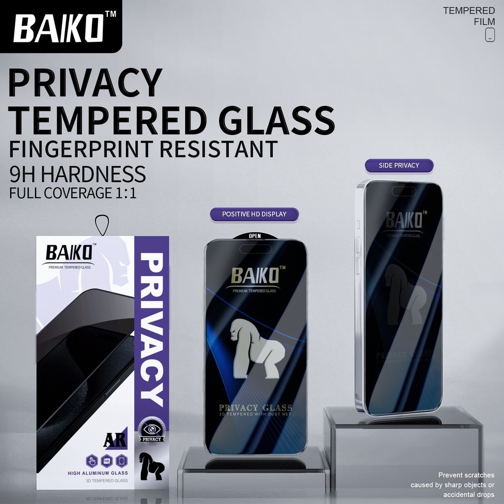Mô tả Kính cường lực iphone KINGKONG BAIKO chắn bụi loa 9H siêu mượt 16 15 14 13 12 11 Promax 7 8 Plus Xr Xs x - 4