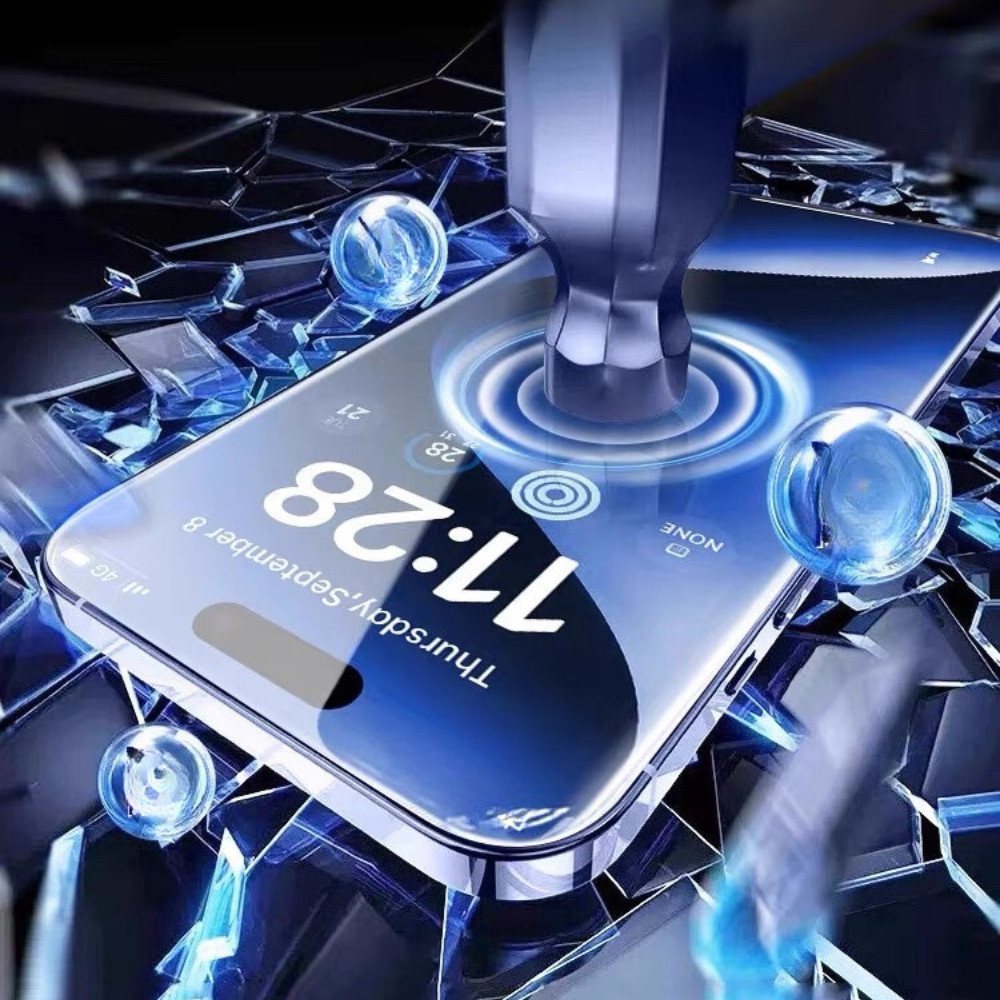 Mô tả Kính cường lực khung tự dán KINGKONG TC độ cứng 9H cực cao, bảo vệ màn hình iphone 11 12 13 14 15 16 promax - 1