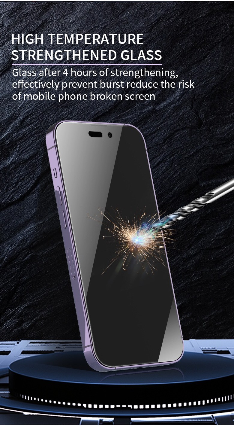 Mô tả Kính cường lực khung tự dán KINGKONG TC độ cứng 9H cực cao, bảo vệ màn hình iphone 11 12 13 14 15 16 promax - 3