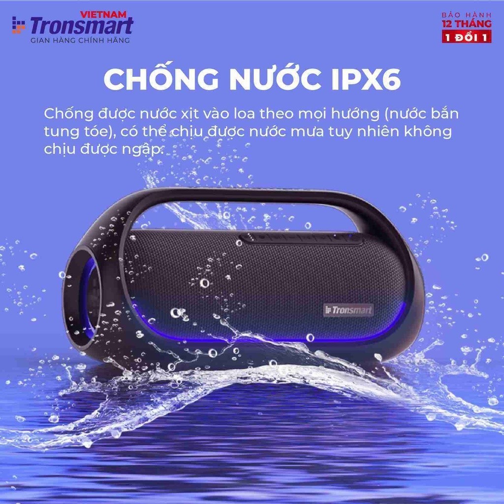 Mô tả Loa bluetooth Tronsmart BANG Upgrade V5.3 | Công suất 60W | Công nghệ SoundPulse | 6 chế độ EQ | Bảo hành 12 tháng - 5
