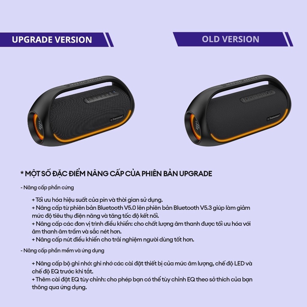 Mô tả Loa bluetooth Tronsmart BANG Upgrade V5.3 | Công suất 60W | Công nghệ SoundPulse | 6 chế độ EQ | Bảo hành 12 tháng - 8