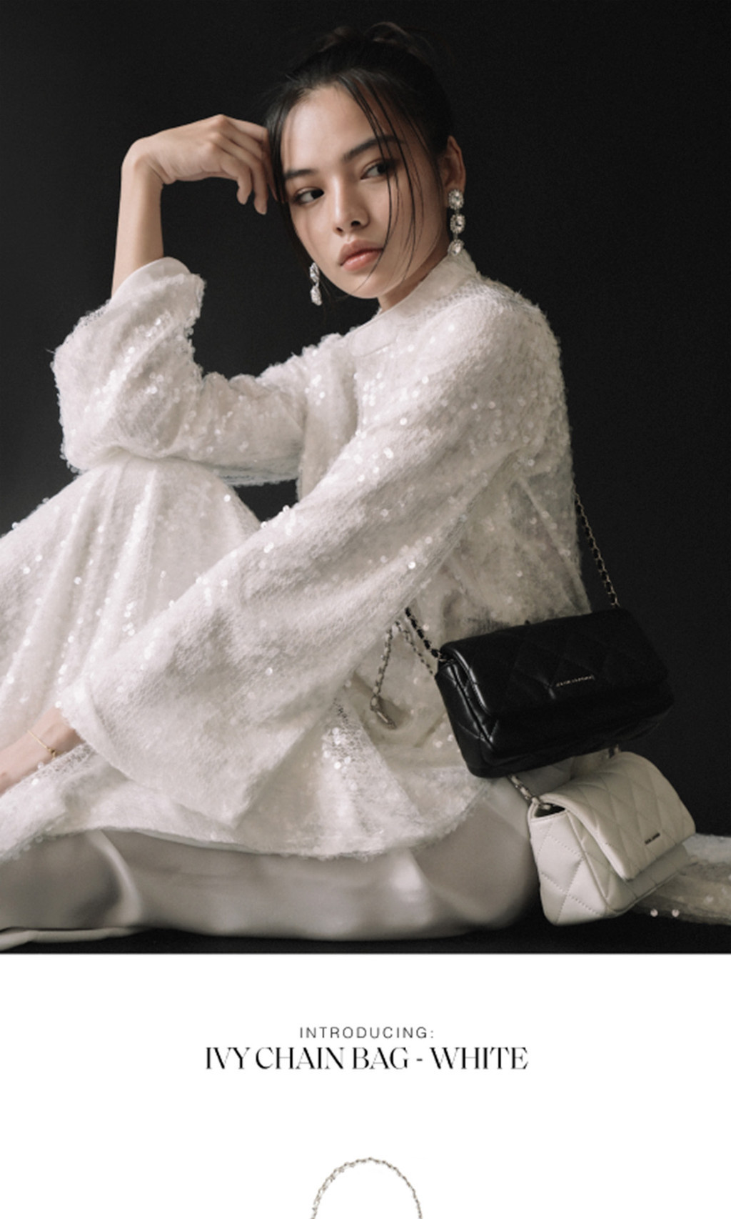 Mô tả Túi xách Floralpunk Ivy Chain Bag - White - 1