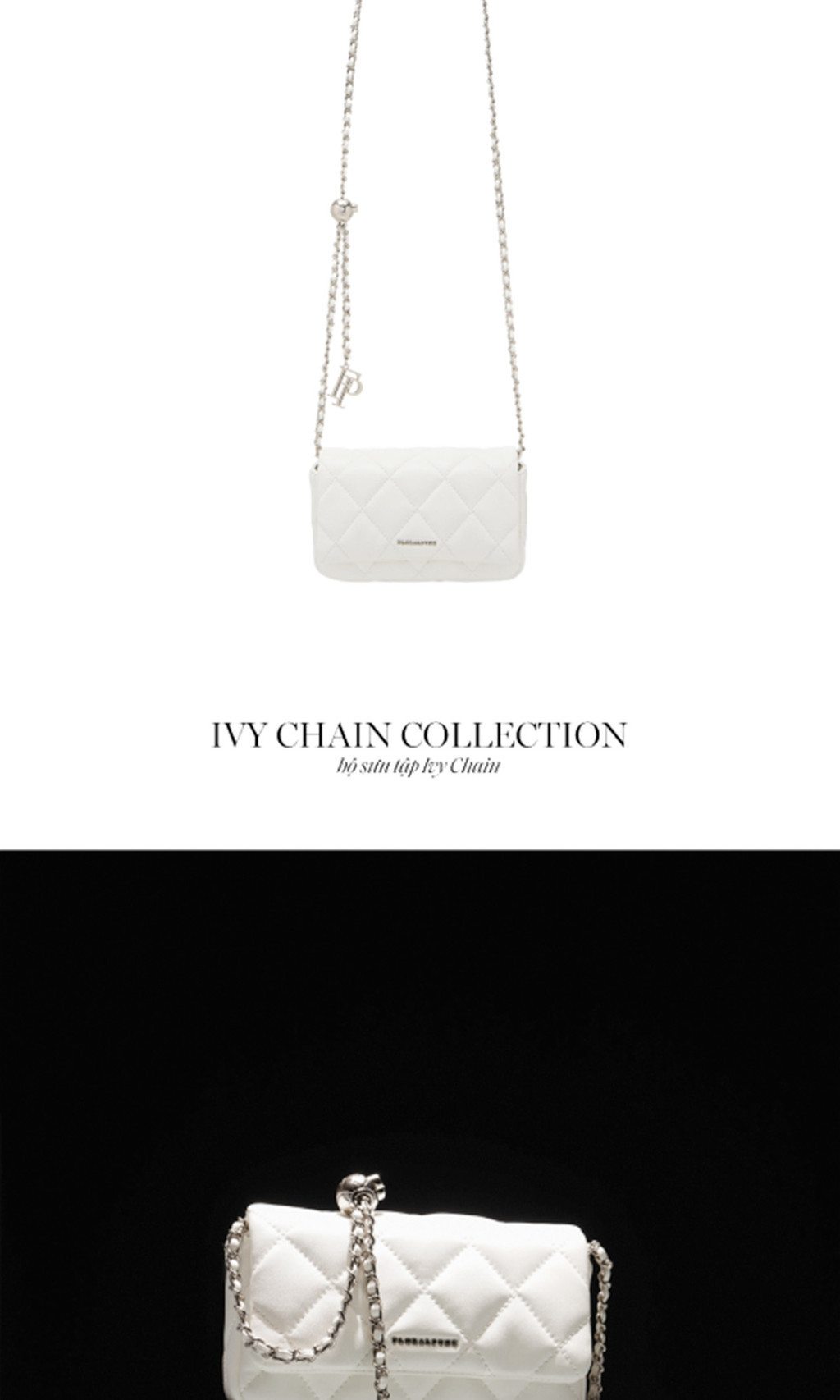 Mô tả Túi xách Floralpunk Ivy Chain Bag - White - 2