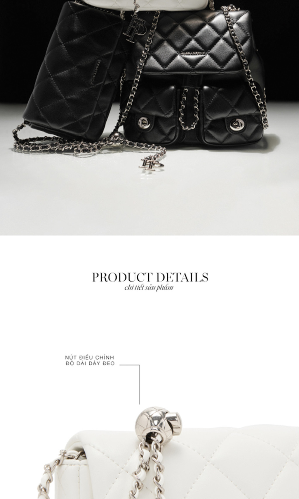 Mô tả Túi xách Floralpunk Ivy Chain Bag - White - 3