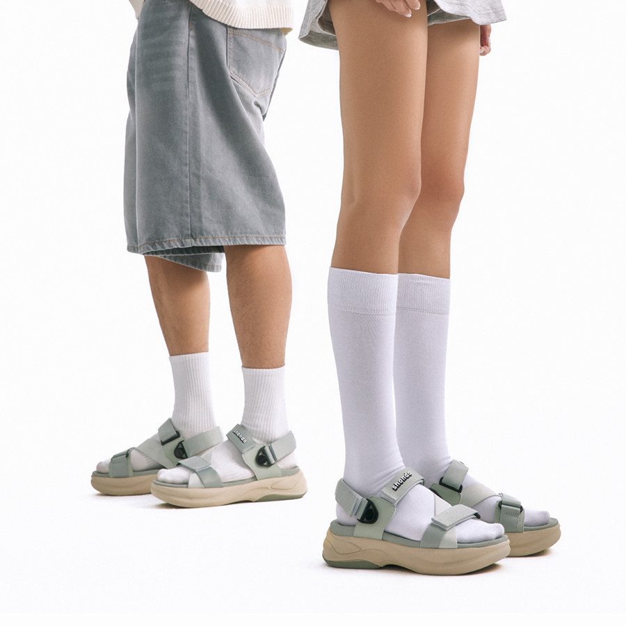 Mô tả Giày Sandals Nam Nữ SHONDO F8B Êm, Thời Trang Thích Hợp Đi Làm, Đi Học Chơi Màu Xám Be F8B2025 - 3