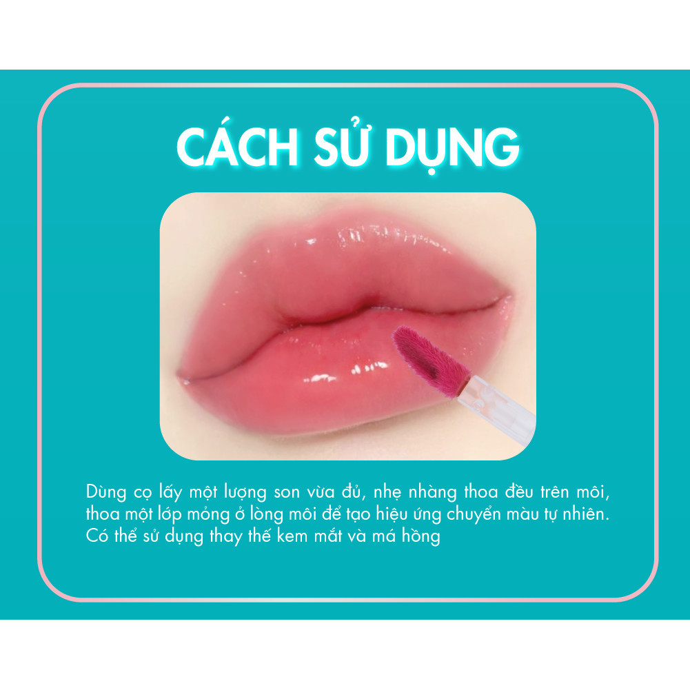 Mô tả Son Tint Bóng Baby Bright Rejulight Jelly Tint Giúp Đôi Môi Mềm Mượt, Căng Bóng 3g - 4