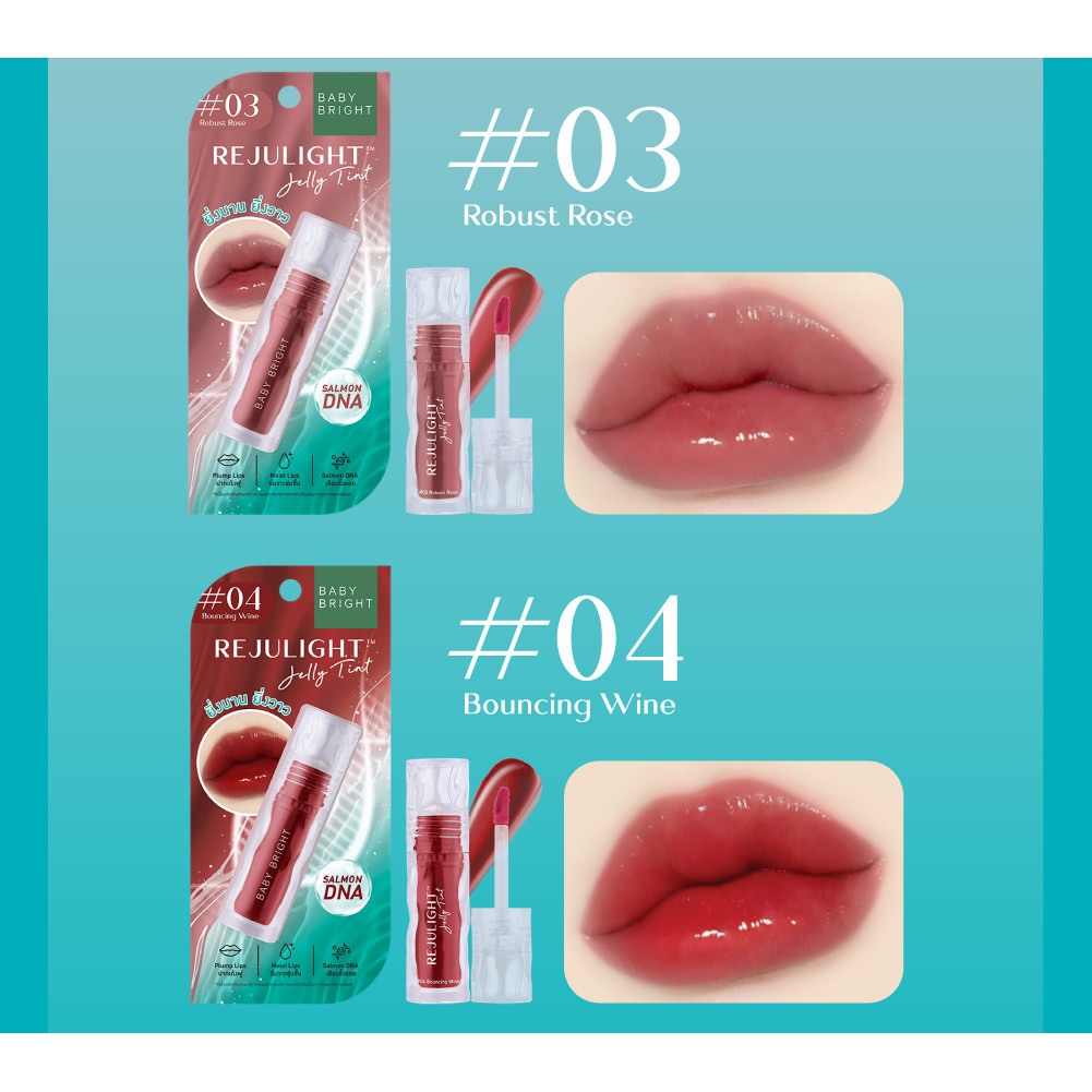 Mô tả Son Tint Bóng Baby Bright Rejulight Jelly Tint Giúp Đôi Môi Mềm Mượt, Căng Bóng 3g - 6