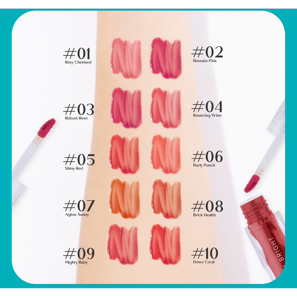 Mô tả Son Tint Bóng Baby Bright Rejulight Jelly Tint Giúp Đôi Môi Mềm Mượt, Căng Bóng 3g - 10