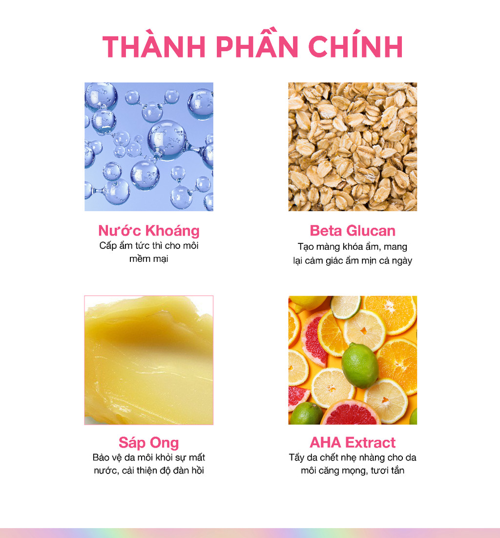 Mô tả Mặt Nạ Môi Dạng Thỏi LIP IT Feel'in Good Lip Mask Stick Hỗ Trợ Dưỡng Môi Sáng Màu, Mờ Thâm 5.5g - 4