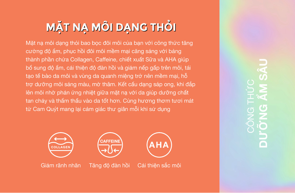 Mô tả Mặt Nạ Môi Dạng Thỏi LIP IT Feel'in Good Lip Mask Stick Hỗ Trợ Dưỡng Môi Sáng Màu, Mờ Thâm 5.5g - 7