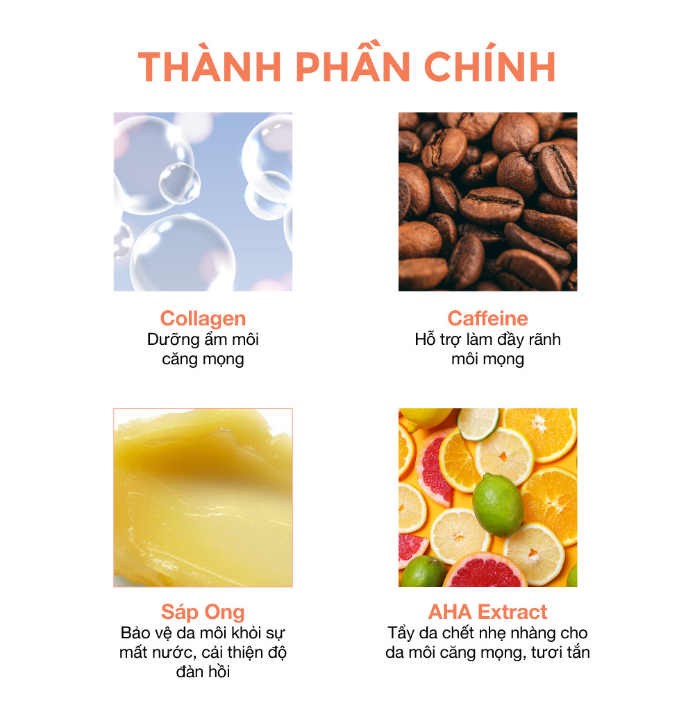 Mô tả Mặt Nạ Môi Dạng Thỏi LIP IT Feel'in Good Lip Mask Stick Hỗ Trợ Dưỡng Môi Sáng Màu, Mờ Thâm 5.5g - 8