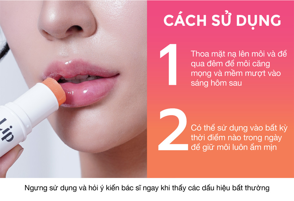 Mô tả Mặt Nạ Môi Dạng Thỏi LIP IT Feel'in Good Lip Mask Stick Hỗ Trợ Dưỡng Môi Sáng Màu, Mờ Thâm 5.5g - 11