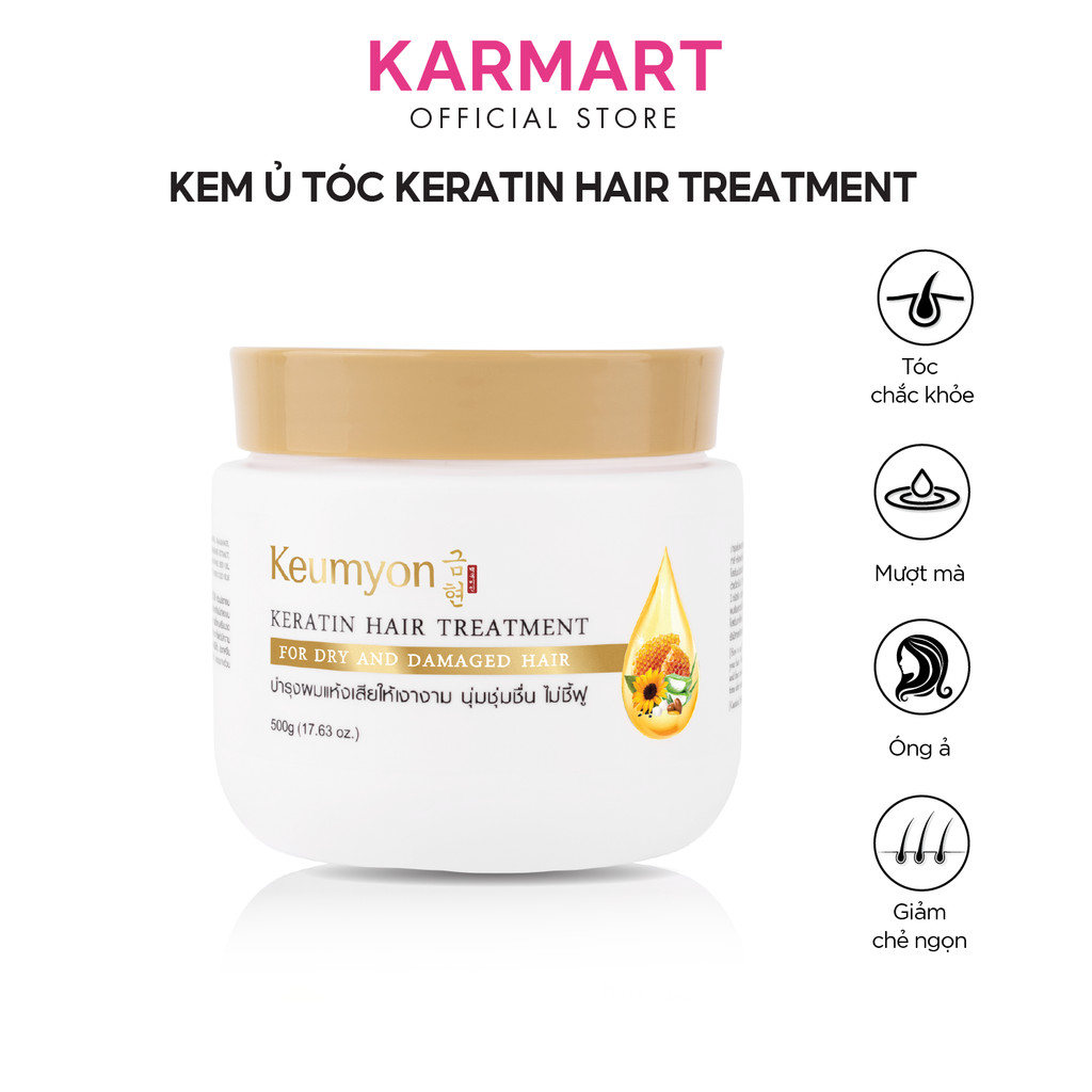 Mô tả Kem Ủ Tóc Keumyon Keratin Giúp Tóc Chắc Khoẻ, Giảm Chẻ Ngọn Hair Treatment Hũ 250g và 500g - 1