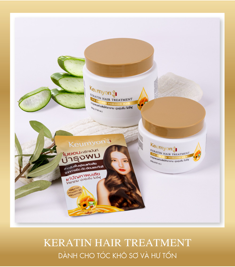 Mô tả Kem Ủ Tóc Keumyon Keratin Giúp Tóc Chắc Khoẻ, Giảm Chẻ Ngọn Hair Treatment Hũ 250g và 500g - 3