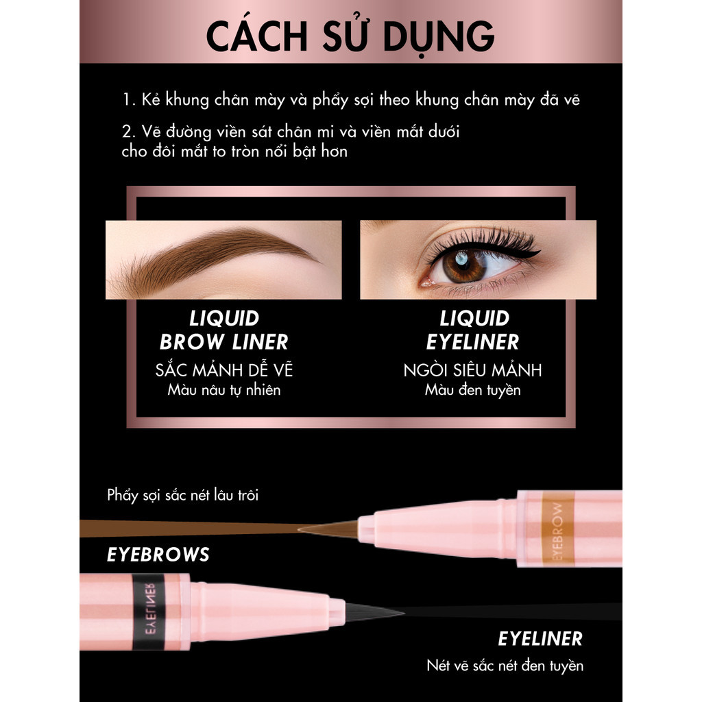 Mô tả Bút Trang Điểm Mắt Và Mày Browit Duo Brow And Eyeliner 3 Colors 0.35ml+0.2ml - 4