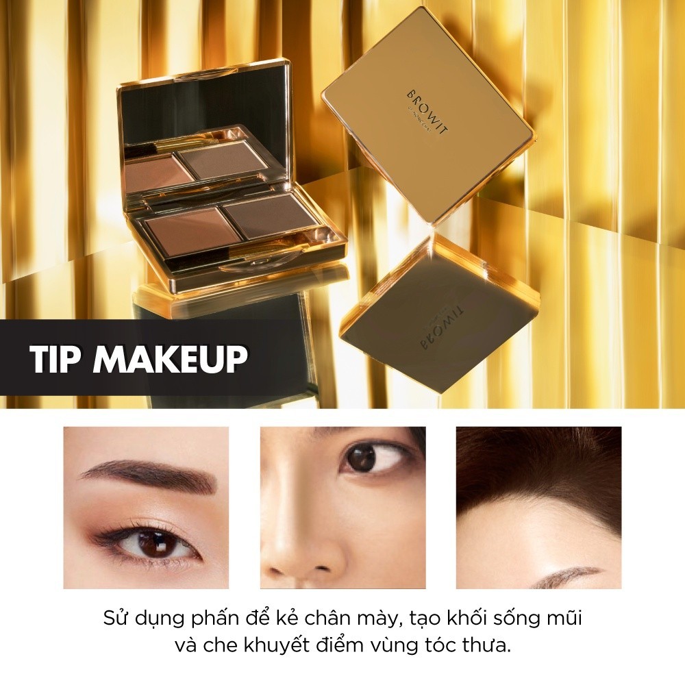 Mô tả Phấn Kẻ Chân Mày Browit Giữ Màu Lâu Trôi Giúp Dáng Mày Sống Động Easy Drawing Brow Shadow 4g Series1 - 4