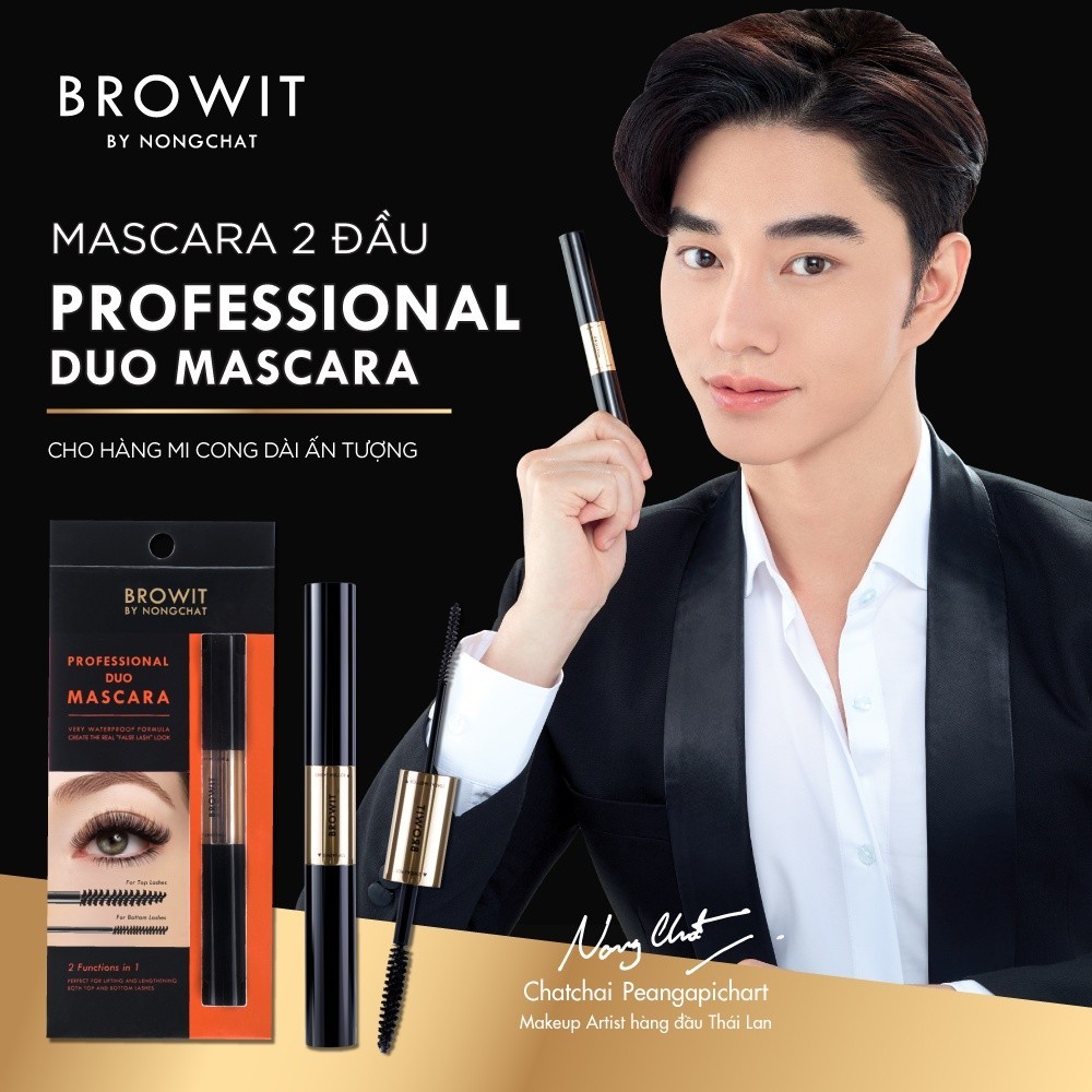 Mô tả Mascara 2 Đầu Browit Chống nước Dài và Tơi mi Professional Duo Mascara 4 + 4g SEXY BLACK - 1