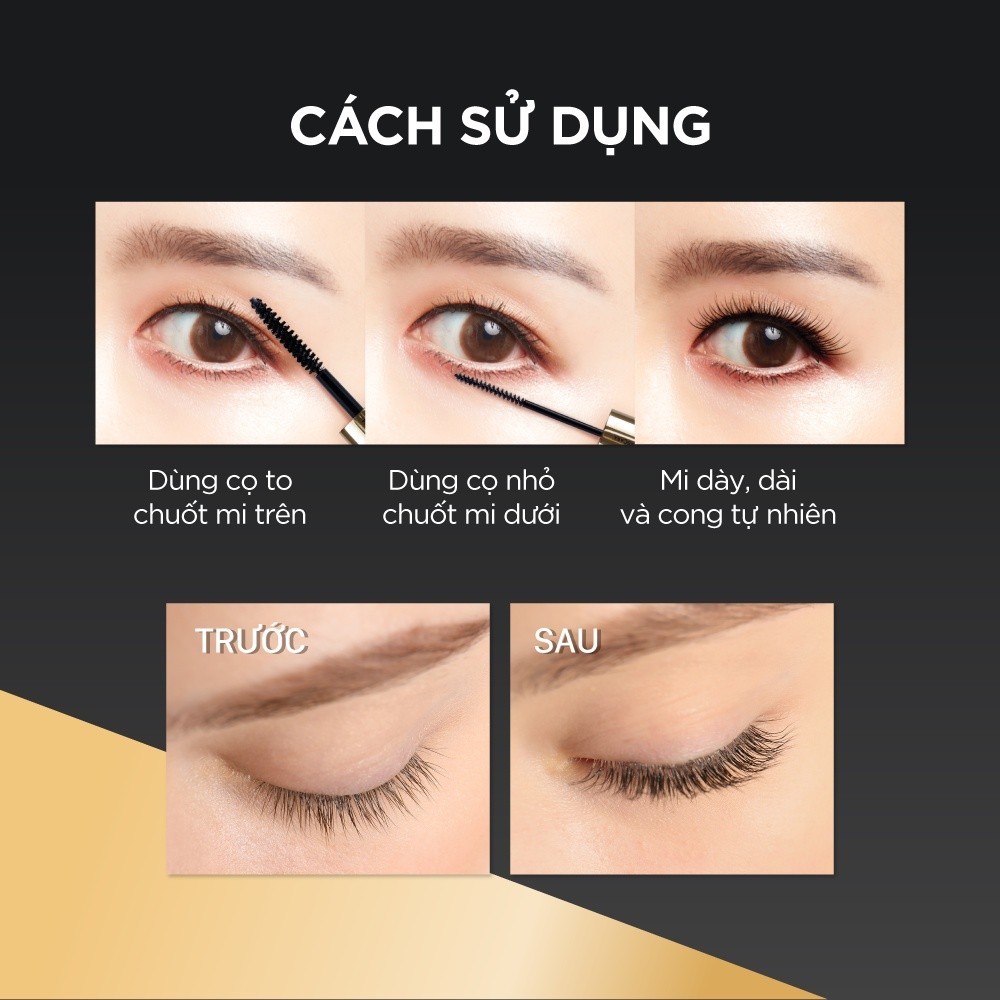 Mô tả Mascara 2 Đầu Browit Chống nước Dài và Tơi mi Professional Duo Mascara 4 + 4g SEXY BLACK - 4