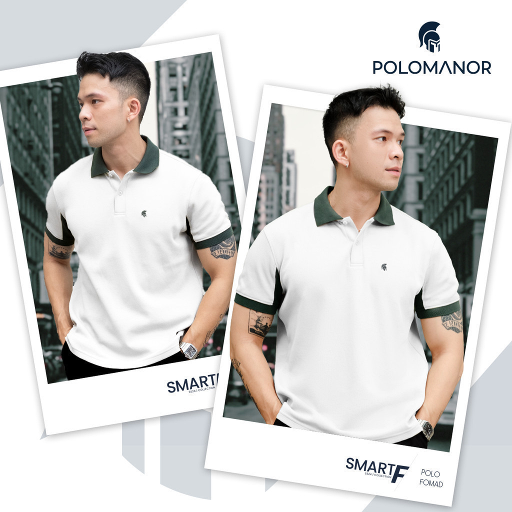 Mô tả Áo polo nam FOMAD SMART "F" vải cá sấu cotton interlock xuất xịn, thanh lịch sang trọng - POLOMANOR - 1