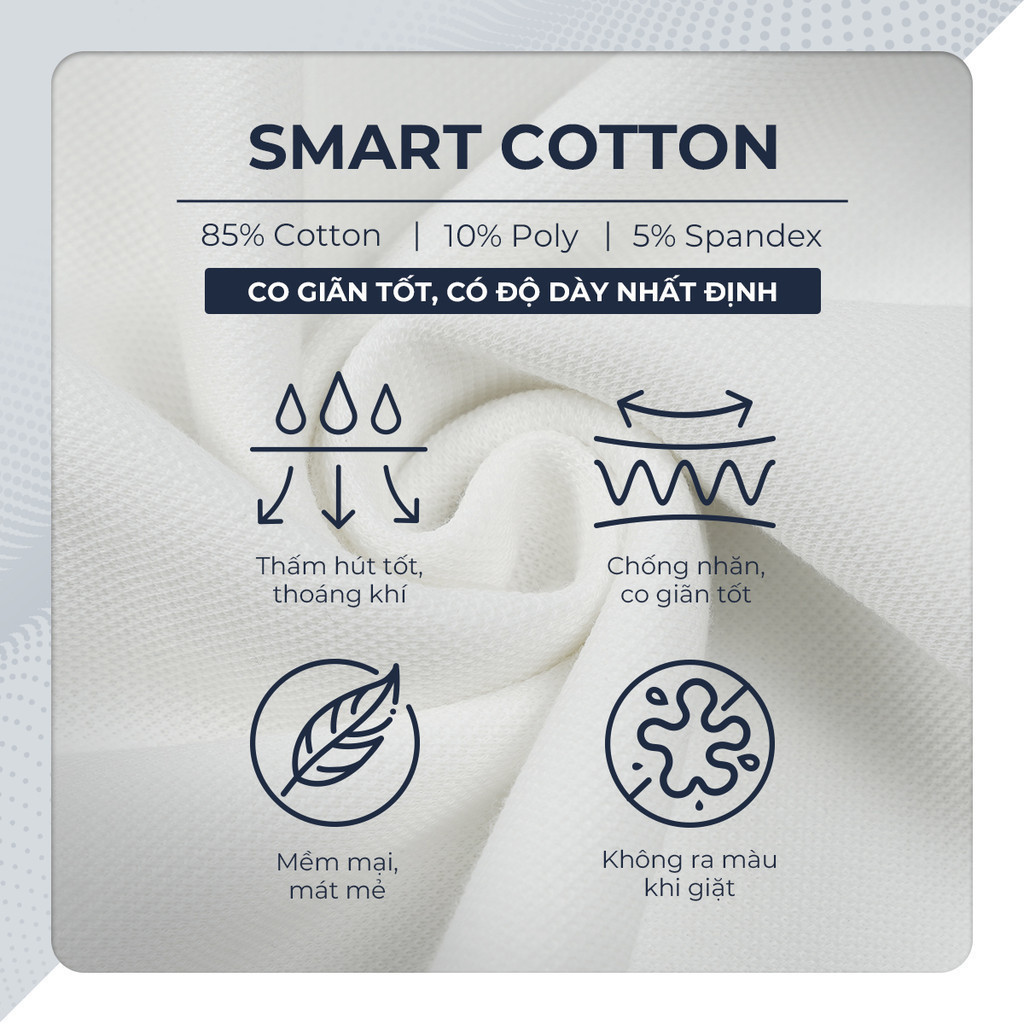 Mô tả Áo polo nam FOMAD SMART "F" vải cá sấu cotton interlock xuất xịn, thanh lịch sang trọng - POLOMANOR - 5
