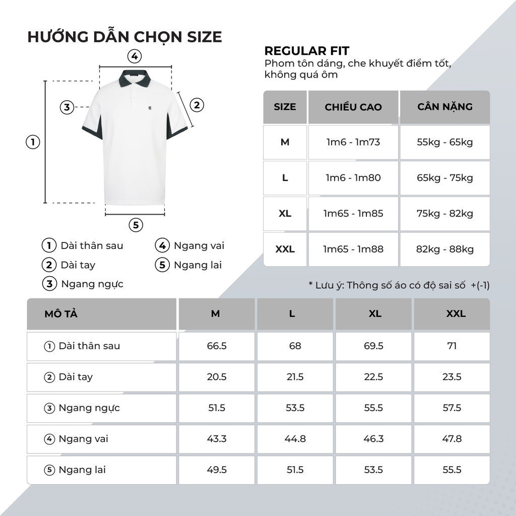 Mô tả Áo polo nam FOMAD SMART "F" vải cá sấu cotton interlock xuất xịn, thanh lịch sang trọng - POLOMANOR - 6