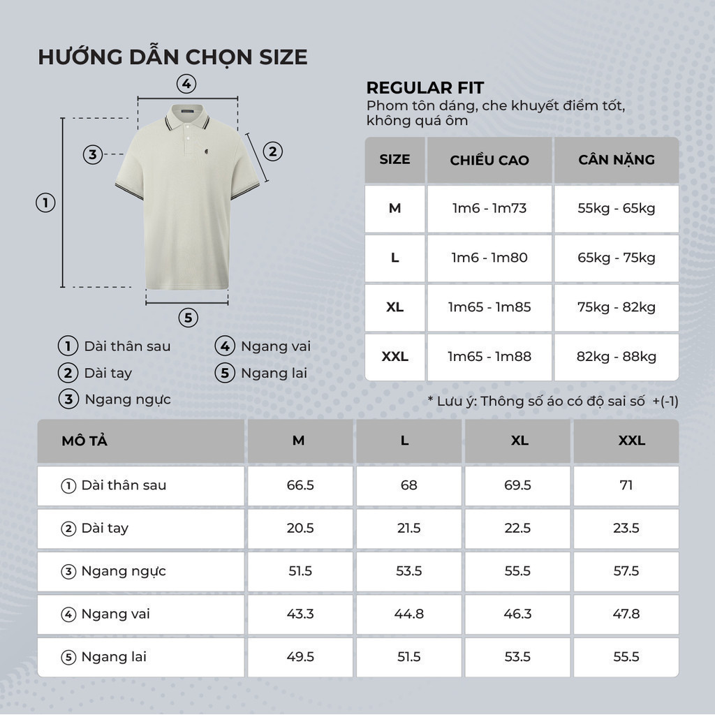 Mô tả Áo thun polo nam tay ngắn BASIC CLASSIC vải cá sấu cotton piqué interlock sang trọng, tinh tế - POLOMANOR - 7