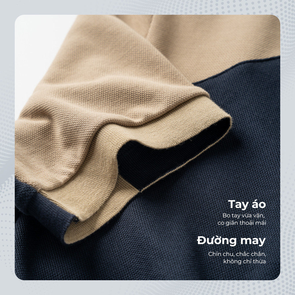 Mô tả Áo polo nam DENNI, vải cá sấu cotton interlock cao cấp, thanh lịch sang trọng - POLOMANOR - 4
