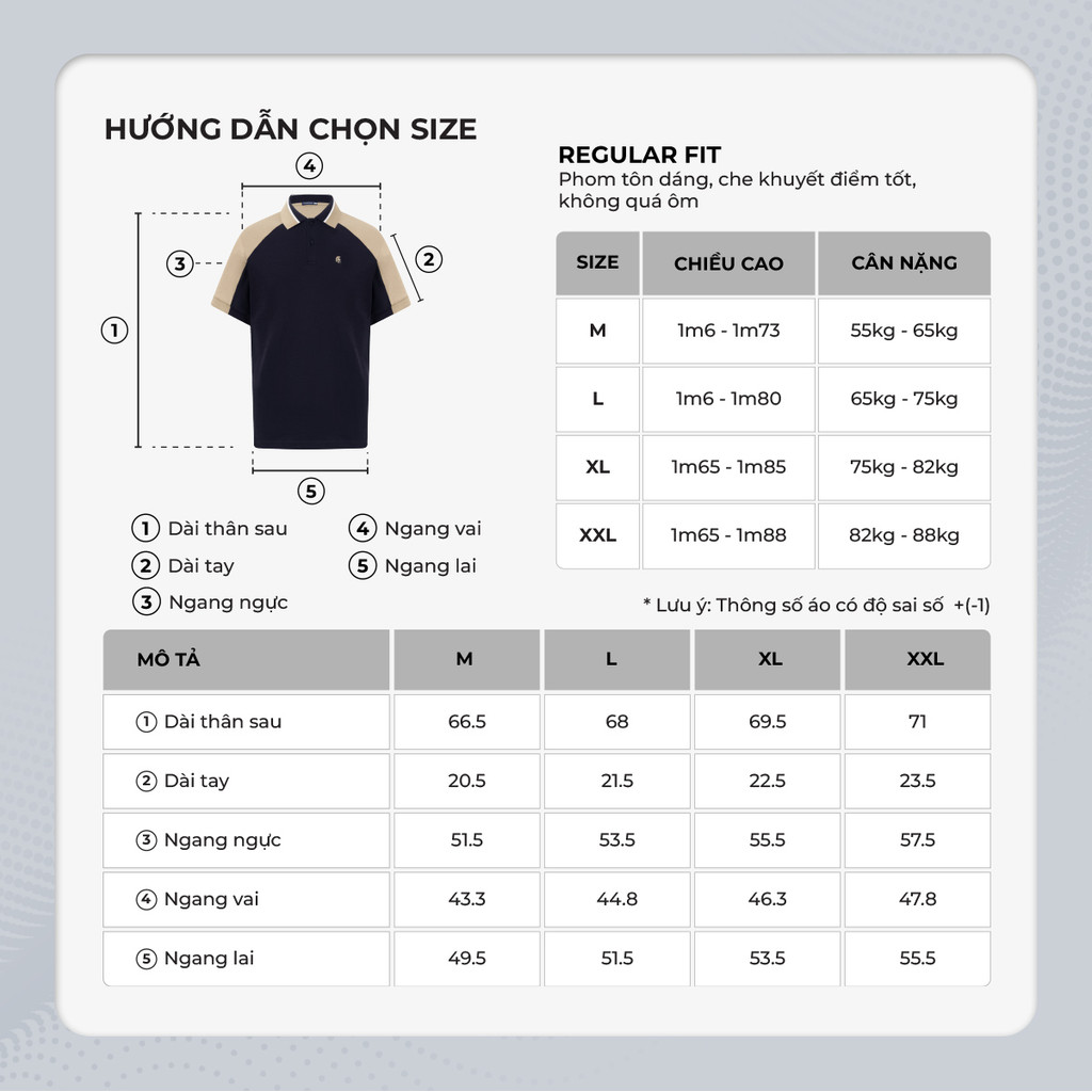 Mô tả Áo polo nam DENNI, vải cá sấu cotton interlock cao cấp, thanh lịch sang trọng - POLOMANOR - 7