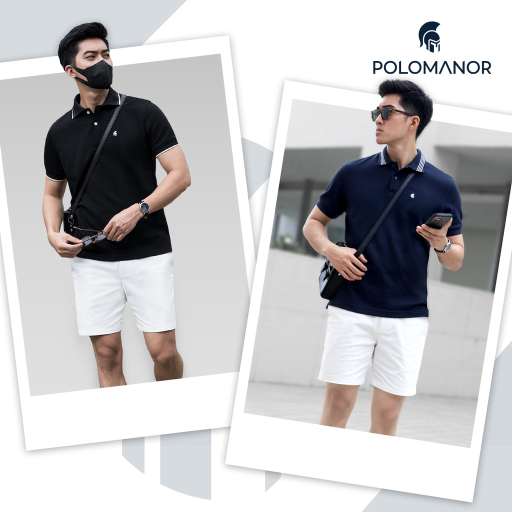 Mô tả Quần short nam ngắn POLOMANOR vải kaki xuất xịn, lưng đai thun, co giãn 2 chiều, chuẩn form - 1