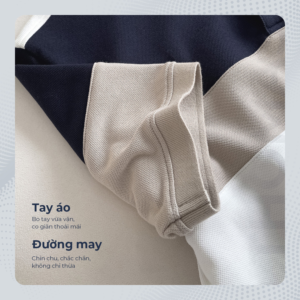 Mô tả Áo polo nam ADEN vải cá sấu cotton interlock xuất xịn, nam tính, thanh lịch, sang trọng - POLOMANOR - 4