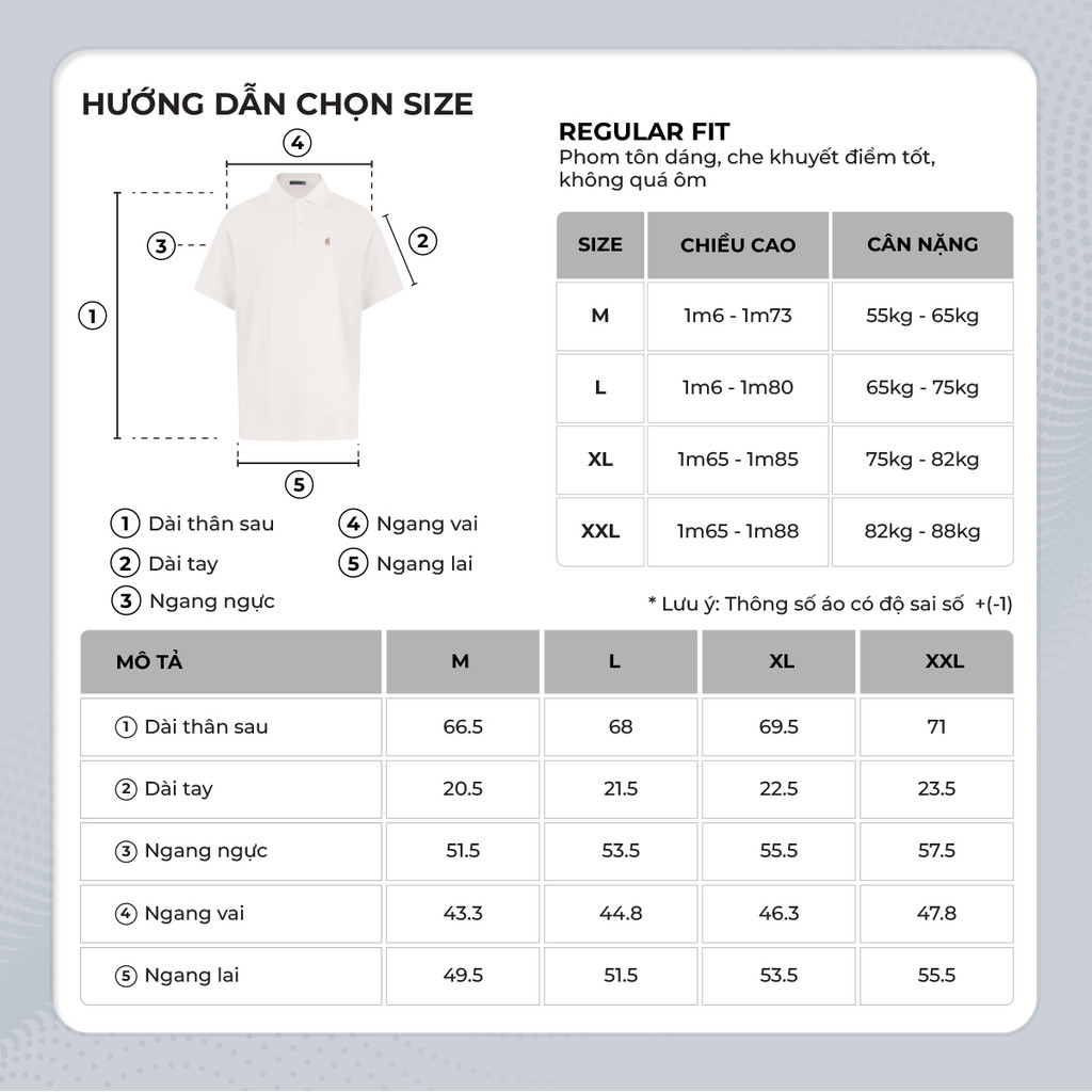 Mô tả Áo polo nam cao cấp BASIC DIAMOND, chất liệu mới CVC Diamond, thanh lịch sang trọng - POLOMANOR - 7