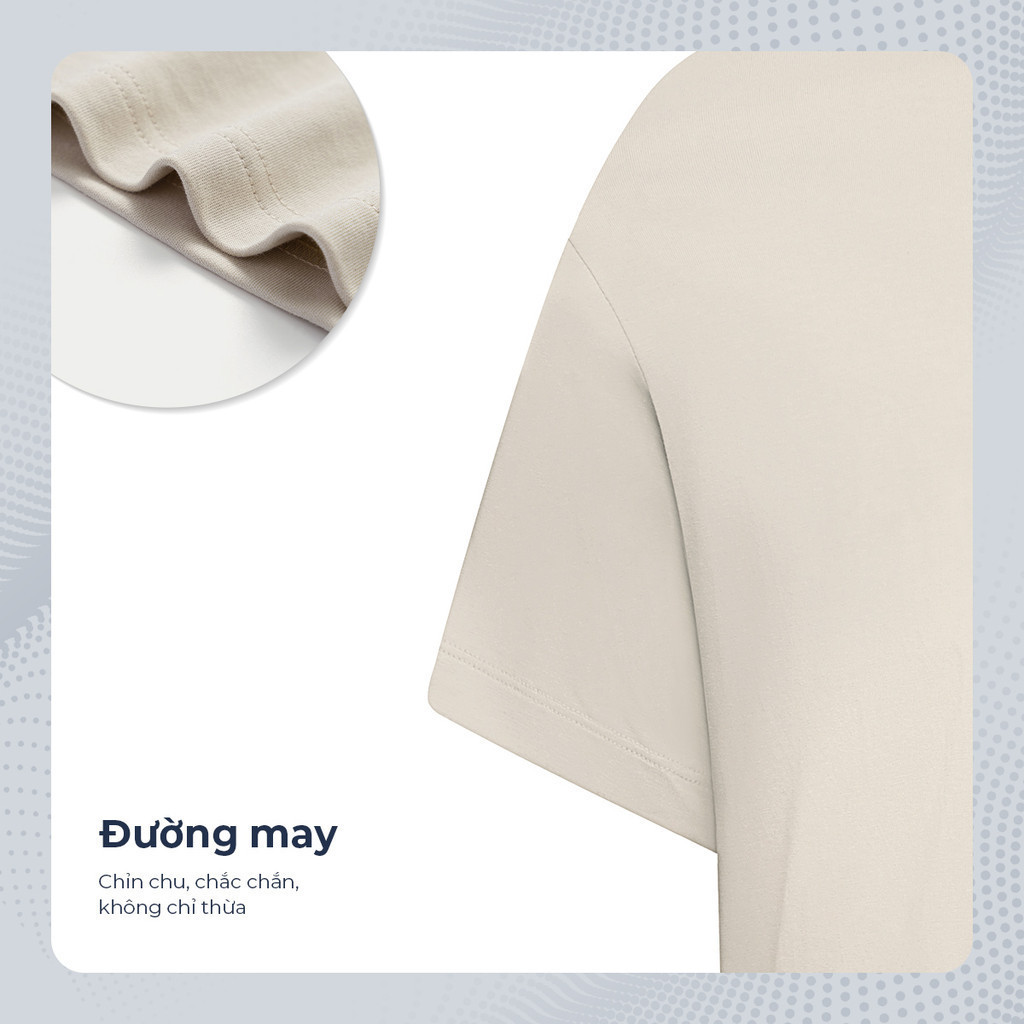 Mô tả Áo thun nam cổ tròn TSHIRT BASIC, BST Social Circle vải cotton cao cấp thoải mái - POLOMANOR - 3